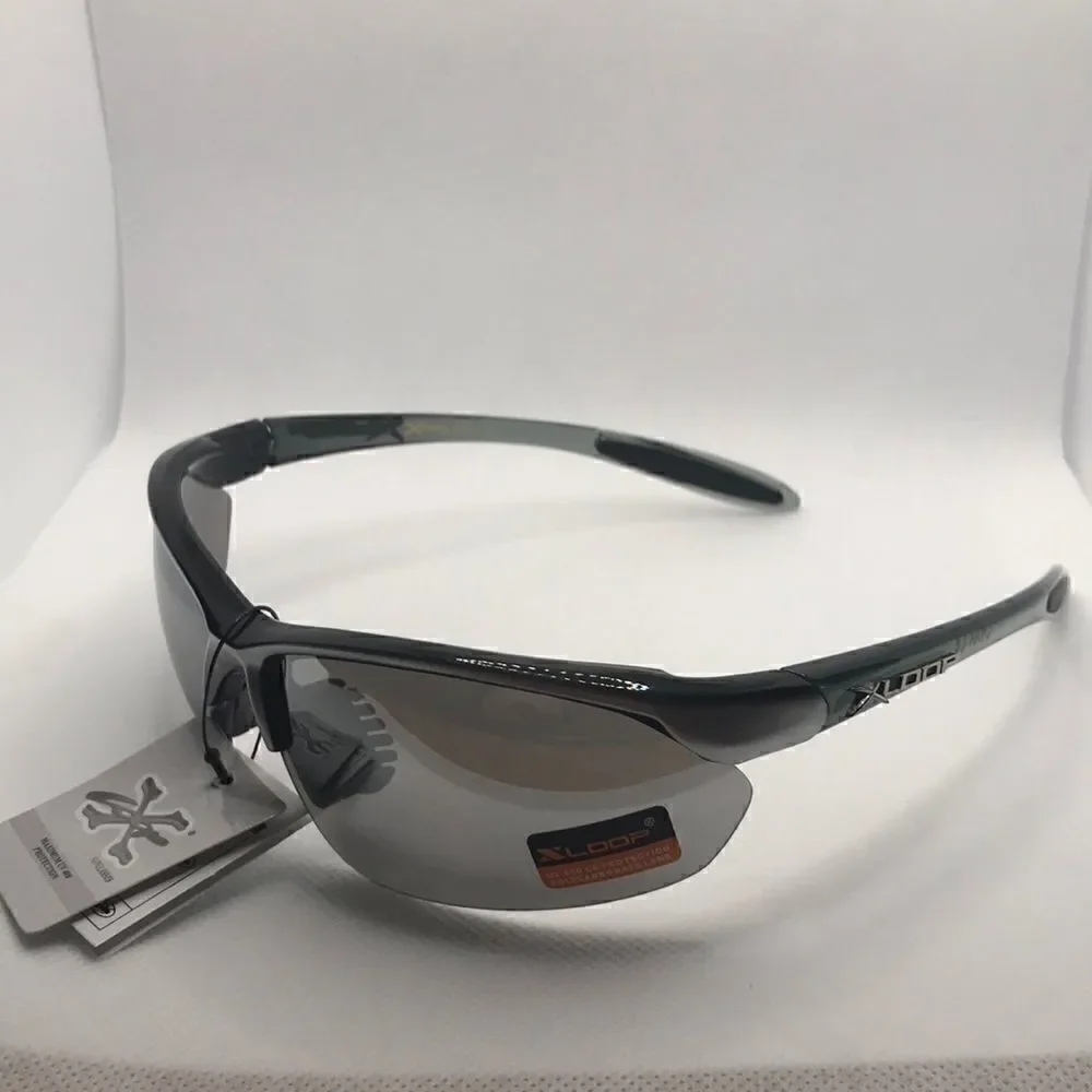 Xloop Rimless Mirrored Lens Sunglasses
